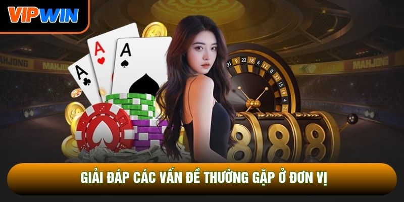Giải đáp các vấn đề thường gặp ở đơn vị